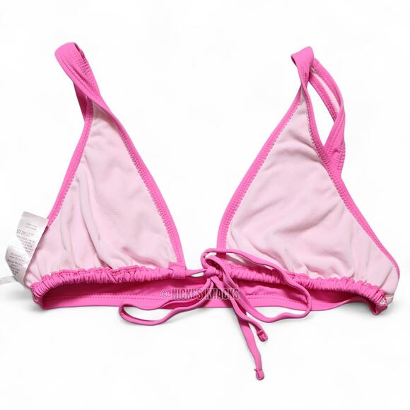 Fashion Nova Pink Adjustable Triangle Bikini Set Two Piece Swimsuit Size S - Picture 5 of 8